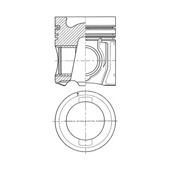 Kit de réparation, Piston/Chemise de cylindre KOLBENSCHMIDT 41521960