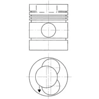 Kit de réparation, Piston/Chemise de cylindre KOLBENSCHMIDT 90276972