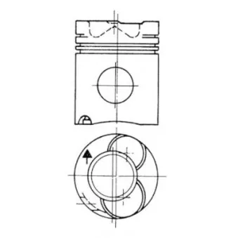 Kit de réparation, Piston/Chemise de cylindre KOLBENSCHMIDT 90221962