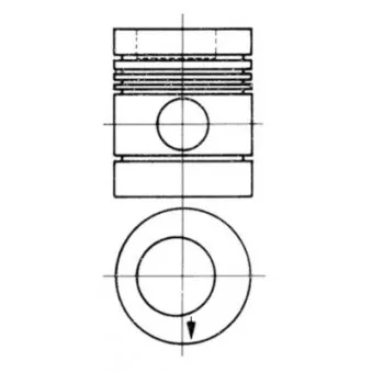 Kit de réparation, Piston/Chemise de cylindre KOLBENSCHMIDT 90274980