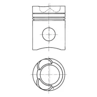 Kit de réparation, Piston/Chemise de cylindre KOLBENSCHMIDT 90081960