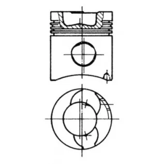 Kit de réparation, Piston/Chemise de cylindre KOLBENSCHMIDT 90336965