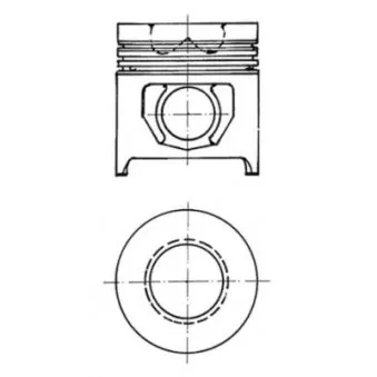 Kit de réparation, Piston/Chemise de cylindre KOLBENSCHMIDT 90158972