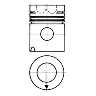Kit de réparation, Piston/Chemise de cylindre KOLBENSCHMIDT 90112960