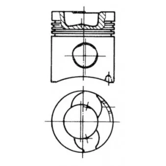 Kit de réparation, Piston/Chemise de cylindre KOLBENSCHMIDT 90337965