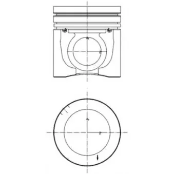 Kit de réparation, Piston/Chemise de cylindre KOLBENSCHMIDT 40100960