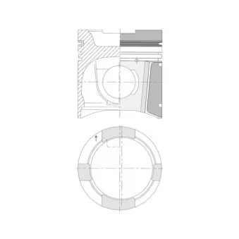 Kit de réparation, Piston/Chemise de cylindre KOLBENSCHMIDT 40207960