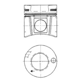 Kit de réparation, Piston/Chemise de cylindre KOLBENSCHMIDT 40175961