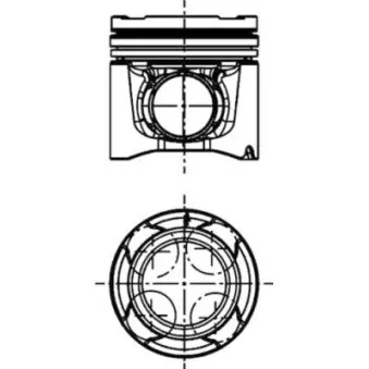 Kit de réparation, Piston/Chemise de cylindre KOLBENSCHMIDT 40528962