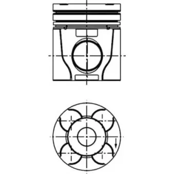 Kit de réparation, Piston/Chemise de cylindre KOLBENSCHMIDT 40610960
