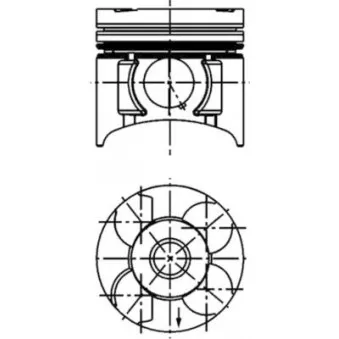 Kit de réparation, Piston/Chemise de cylindre KOLBENSCHMIDT 40393962