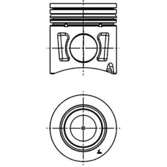 Kit de réparation, Piston/Chemise de cylindre KOLBENSCHMIDT 40340962