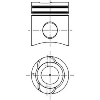 Kit de réparation, Piston/Chemise de cylindre KOLBENSCHMIDT 40275960
