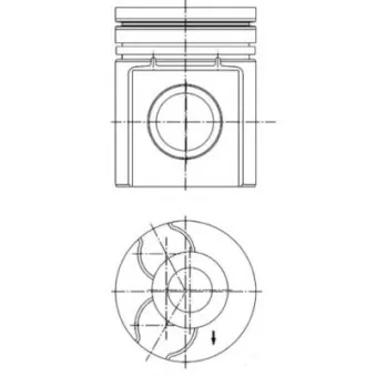 Kit de réparation, Piston/Chemise de cylindre KOLBENSCHMIDT 40255960