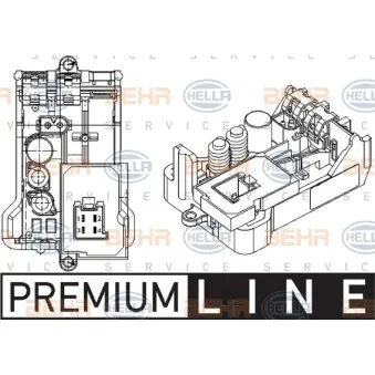 Régulateur, pulseur d'air habitacle HELLA