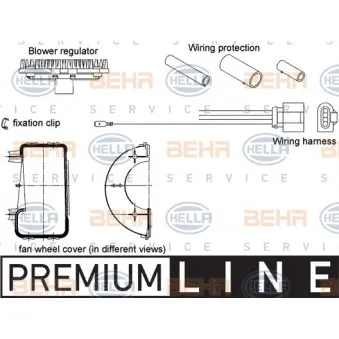 Régulateur, pulseur d'air habitacle HELLA