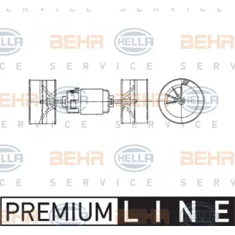 Pulseur d'air habitacle HELLA