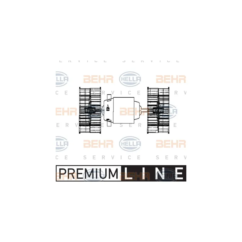 Pulseur d'air habitacle HELLA 8EW 009 160-641