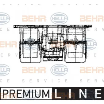 Pulseur d'air habitacle HELLA