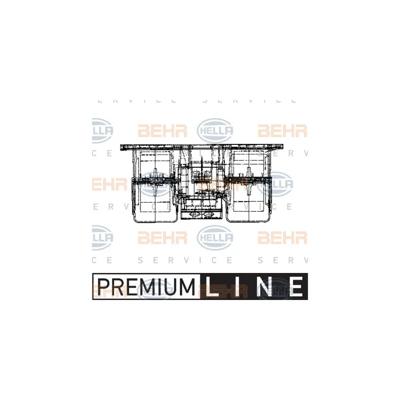 Pulseur d'air habitacle HELLA 8EW 009 160-721