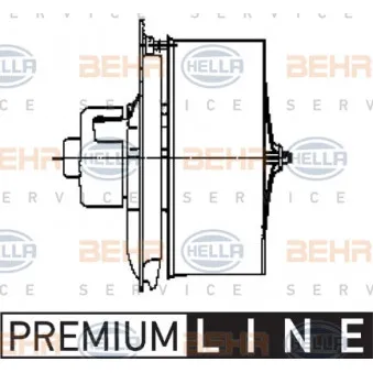 Pulseur d'air habitacle HELLA