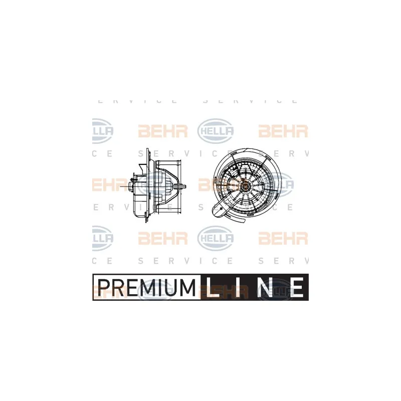 Pulseur d'air habitacle HELLA 8EW 009 157-461