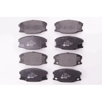 Jeu de 4 plaquettes de frein avant HELLA 8DB 355 005-571