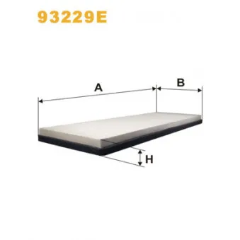 Filtre, air de l'habitacle WIX FILTERS 93229E