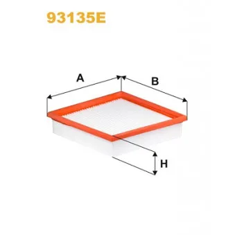 Filtre, air de l'habitacle WIX FILTERS 93135E
