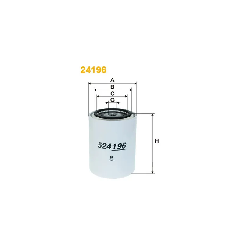 Filtre de liquide de refroidissement WIX FILTERS 24196