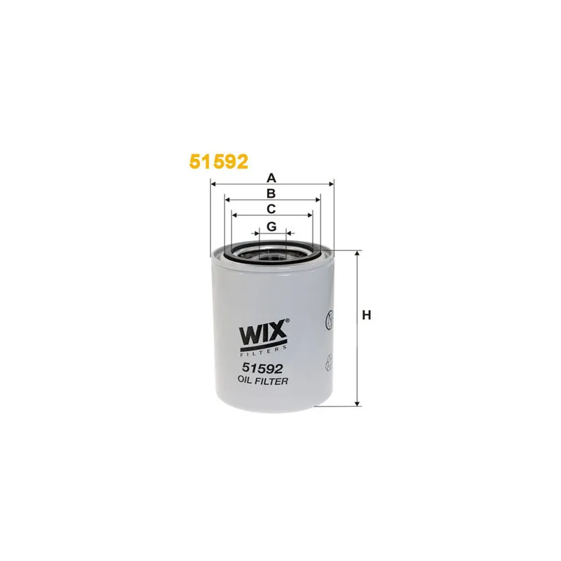 Filtre à huile WIX FILTERS 51592