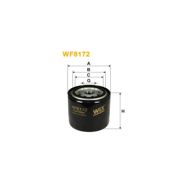 Filtre à carburant WIX FILTERS WF8172