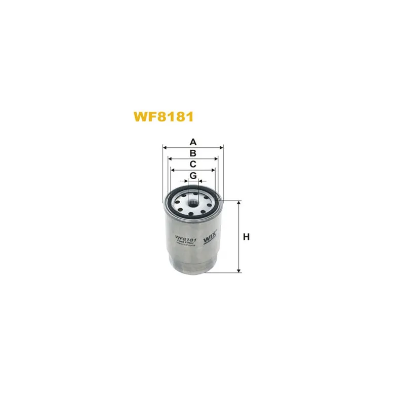 Filtre à carburant WIX FILTERS WF8181