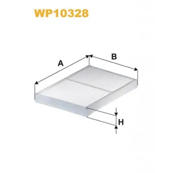 Filtre, air de l'habitacle WIX FILTERS