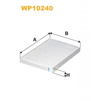 Filtre, air de l'habitacle WIX FILTERS