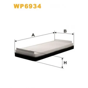 Filtre, air de l'habitacle WIX FILTERS