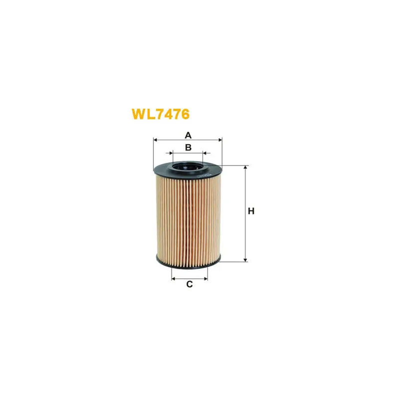 Filtre à huile WIX FILTERS WL7476
