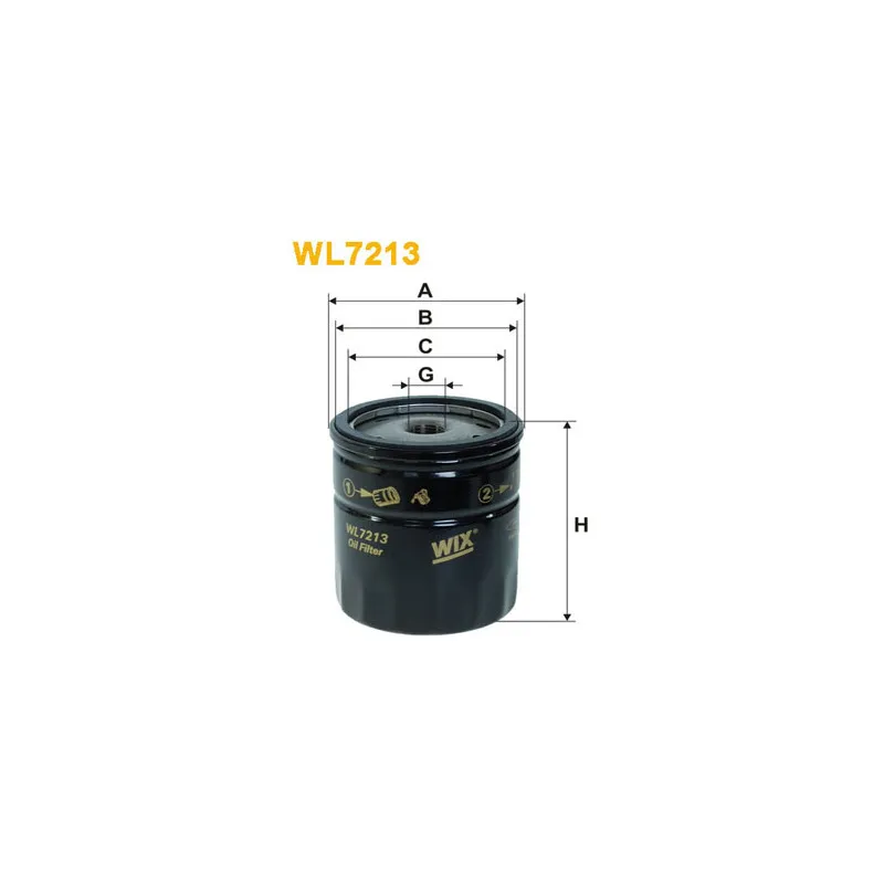 Filtre à huile WIX FILTERS WL7213