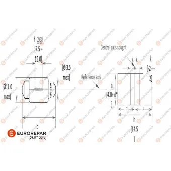 Ampoule, feu éclaireur de plaque EUROREPAR 1616430780