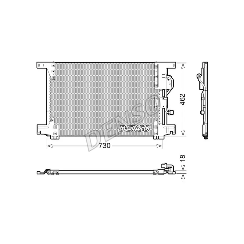 Condenseur, climatisation DENSO DCN99073
