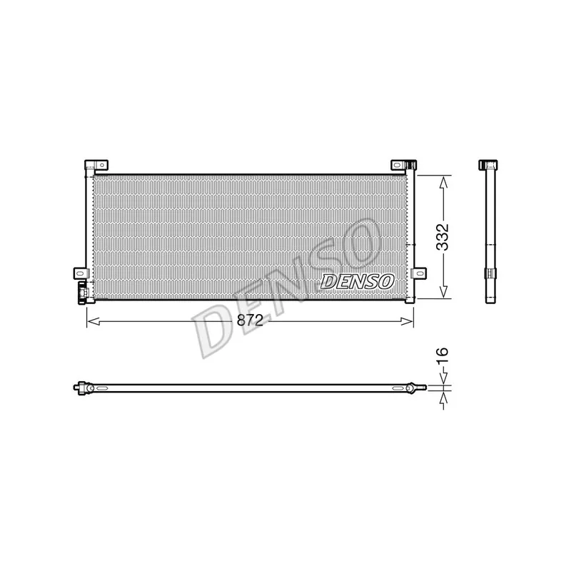 Condenseur, climatisation DENSO DCN99072
