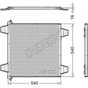 Condenseur, climatisation DENSO