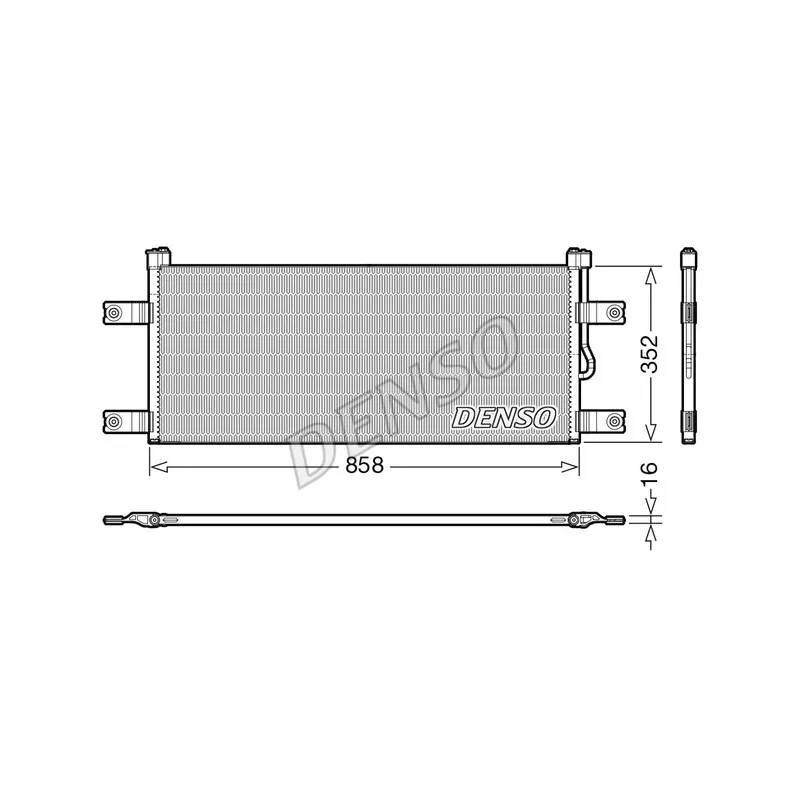 Condenseur, climatisation DENSO DCN99069