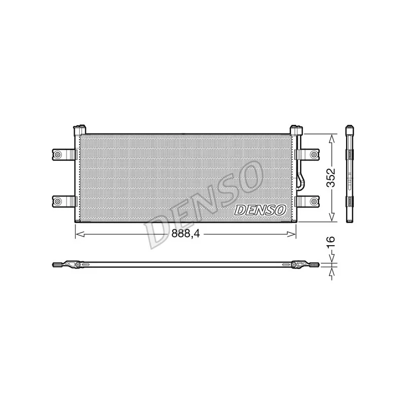 Condenseur, climatisation DENSO DCN99068