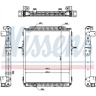 Radiateur, refroidissement du moteur NISSENS