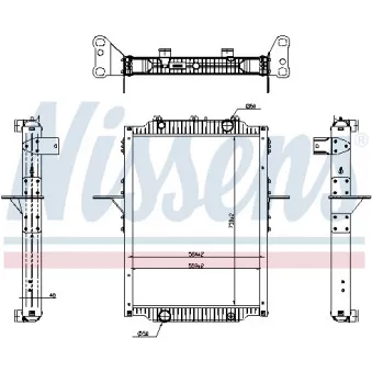 Radiateur, refroidissement du moteur NISSENS