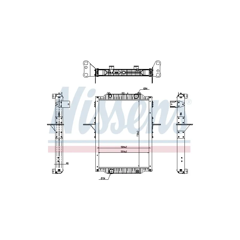 Radiateur, refroidissement du moteur NISSENS 637879