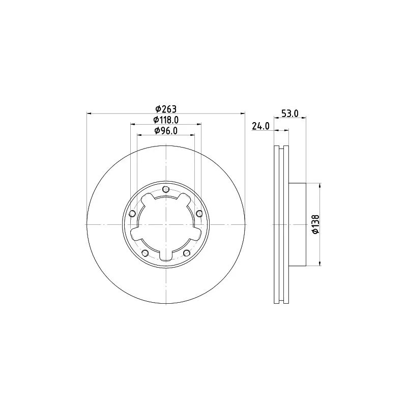 Jeu de 2 disques de frein avant MINTEX MDC2077