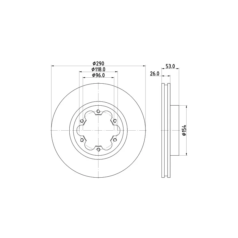 Jeu de 2 disques de frein avant MINTEX MDC2369