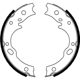 Jeu de mâchoires de frein, frein de stationnement MINTEX
